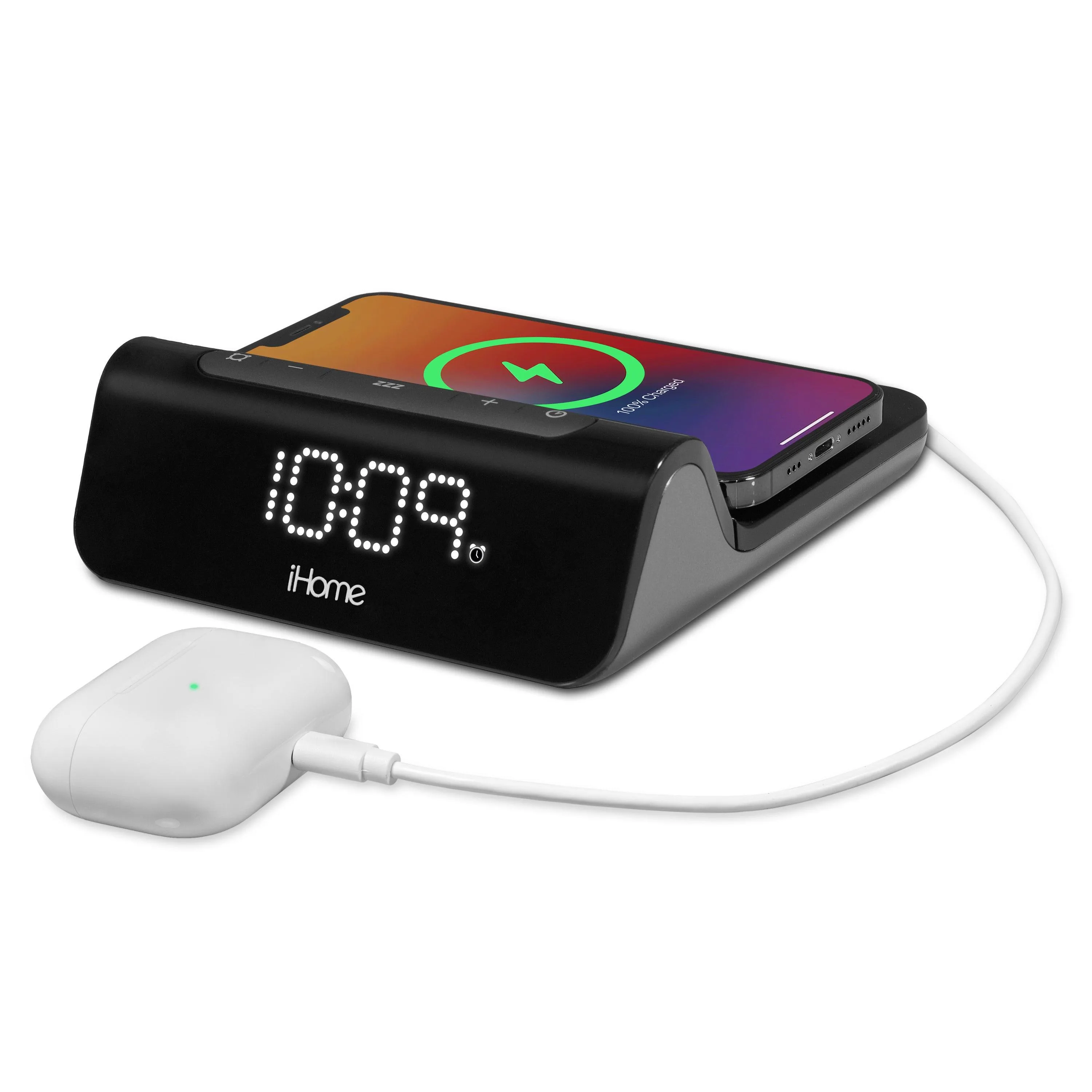 iHome Powervalet Pro 3-In-1 Magnetic Fast Wireless Charger