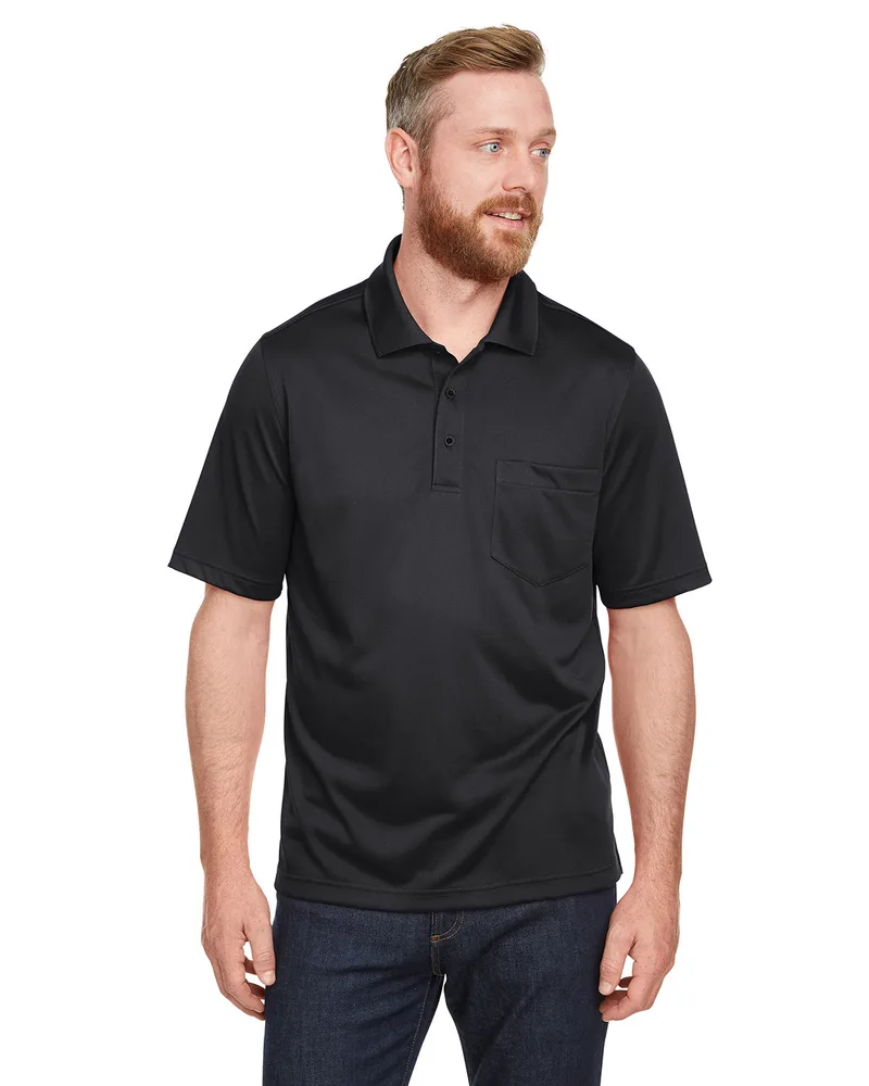 Harriton Men's Advantage Snag Protection Plus IL Short Sleeve Pocket Polo Shirt