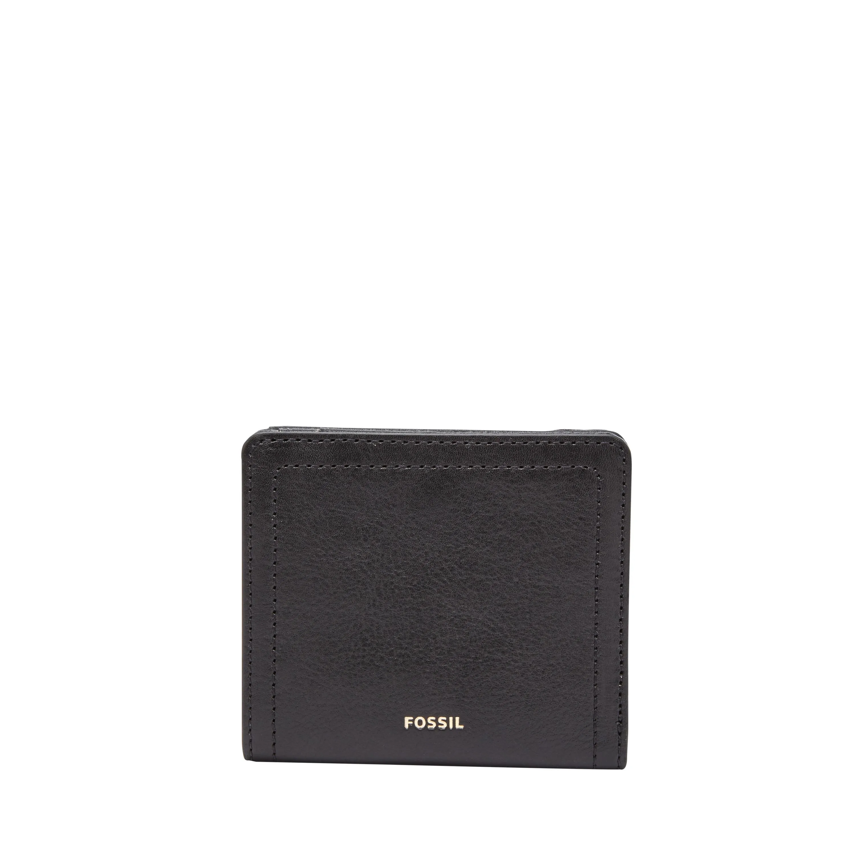 Fossil Ladies Logan Small Rfid Bifold Wallet Black