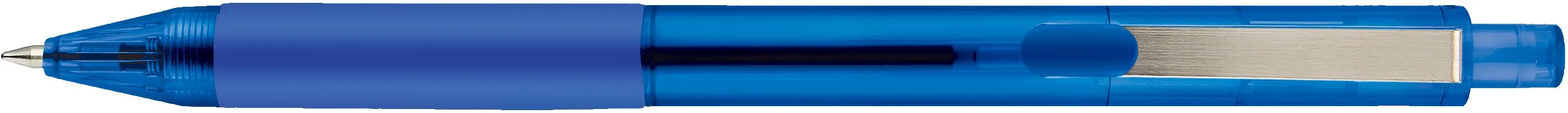 Translucent Blue/Silver Blank Clip View