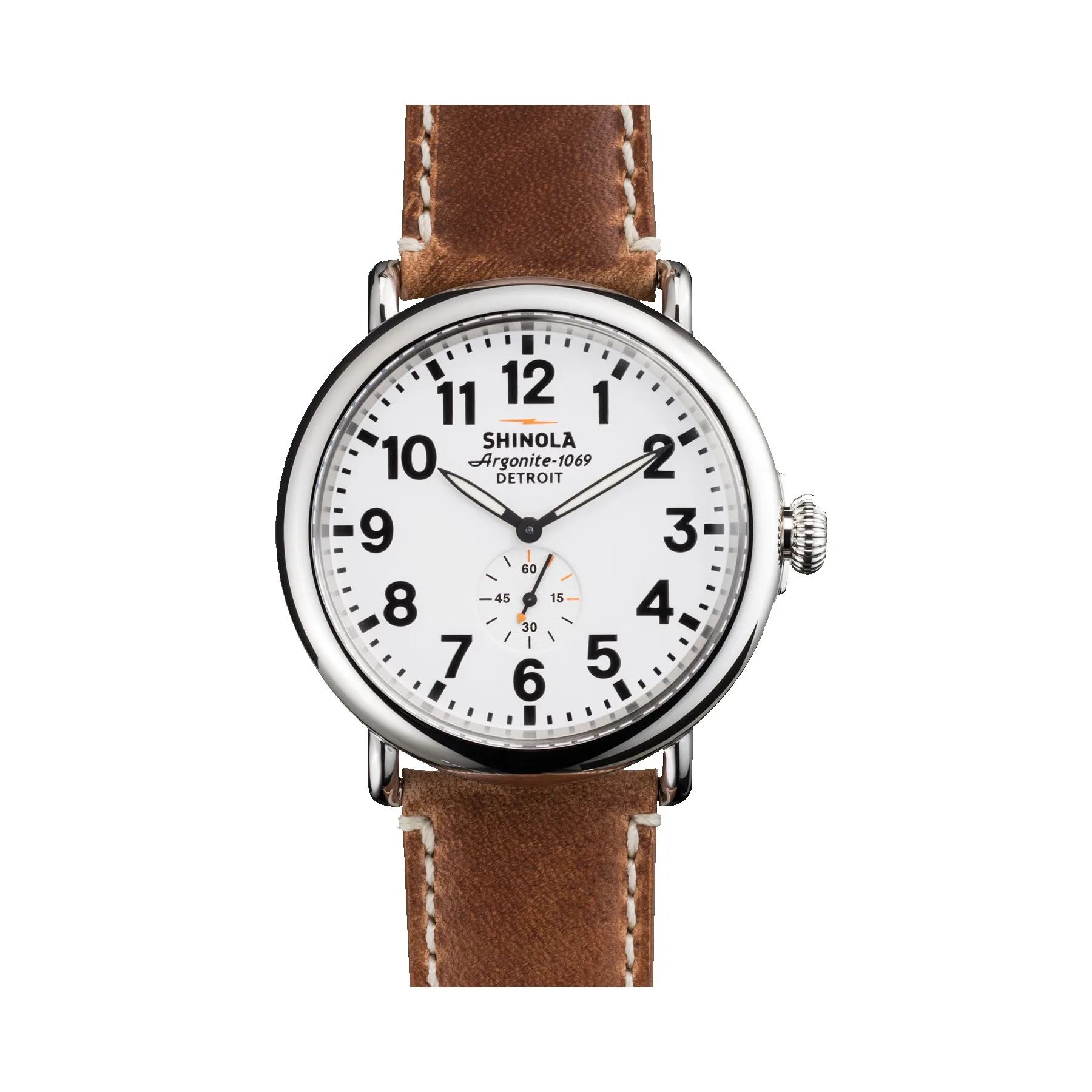 Shinola The Runwell Leather Strap Watch