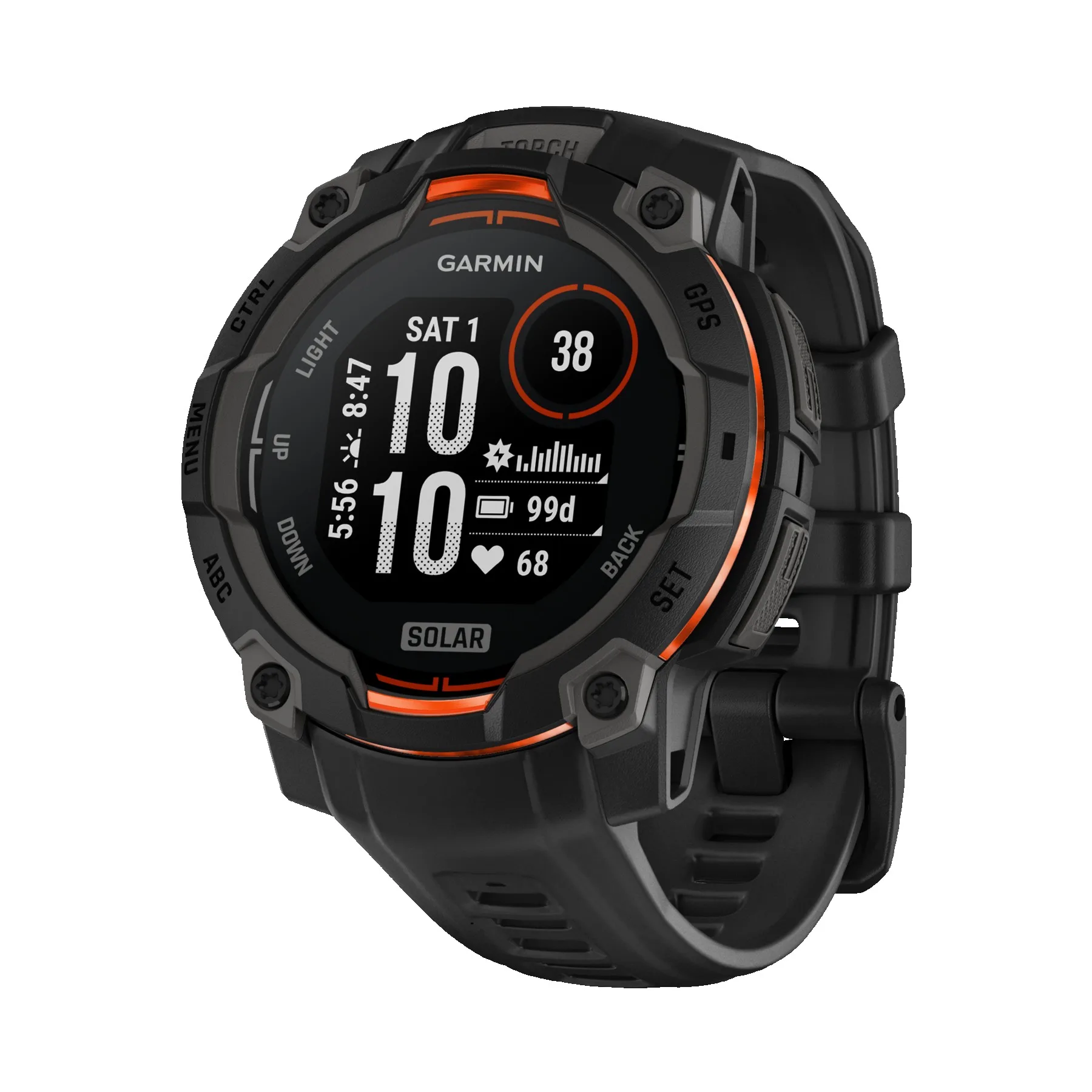Garmin Instinct 3 45mm Solar GPS Smartwatch