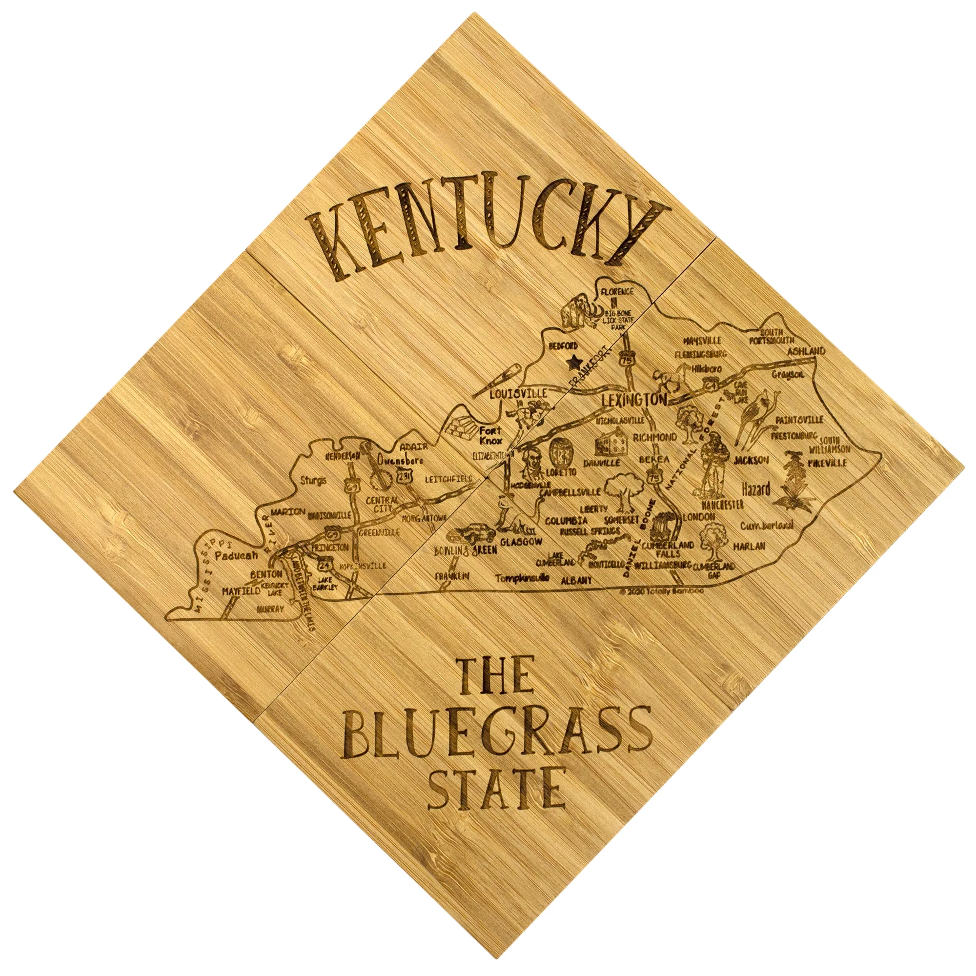 Kentucky Puzzle Coaster Set view 3