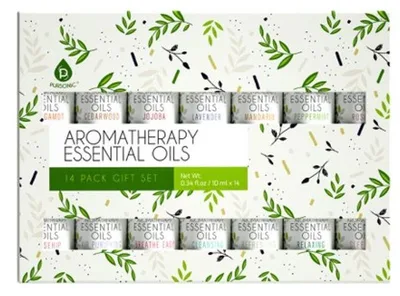 Pursonic Essential Aromatherapy Oils 14 Pack Gift Set