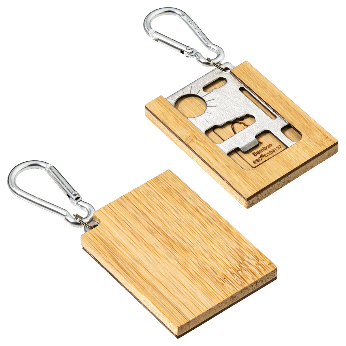 Best Buddy Tools® Bamboo Multi-Tool with Carabiner view 2