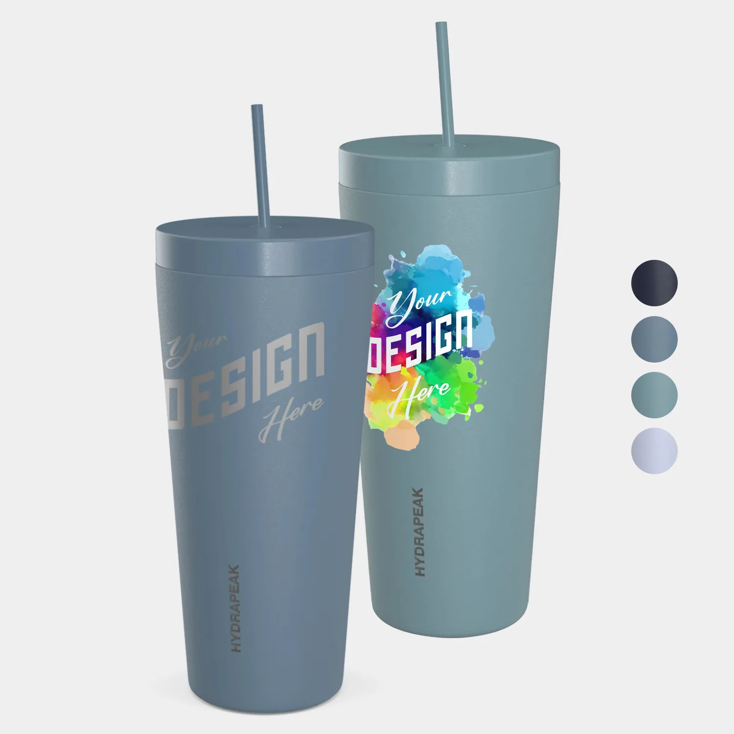 25 oz Hydrapeak® Stainless Steel Insulated Tumbler w/ Lid and Straw
