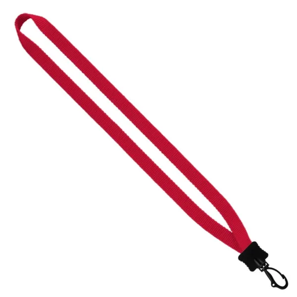 1/2" Smooth Nylon Lanyard with Plastic Clamshell & Swivel Snap Hook view 3