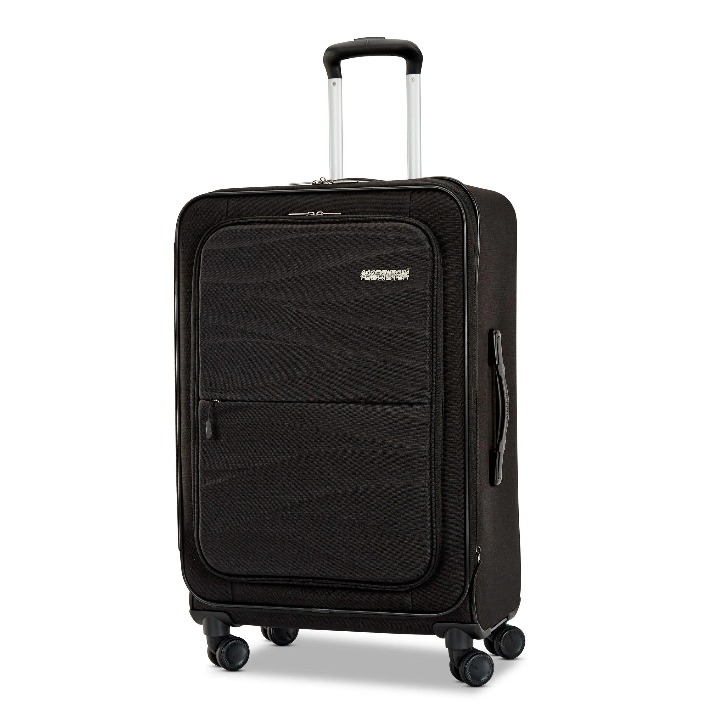 American Tourister Cascade 24" Softside Spinner Jet Black Luggage