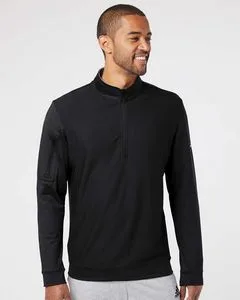Adidas® Performance Texture Quarter-Zip Pullover Shirt view 5