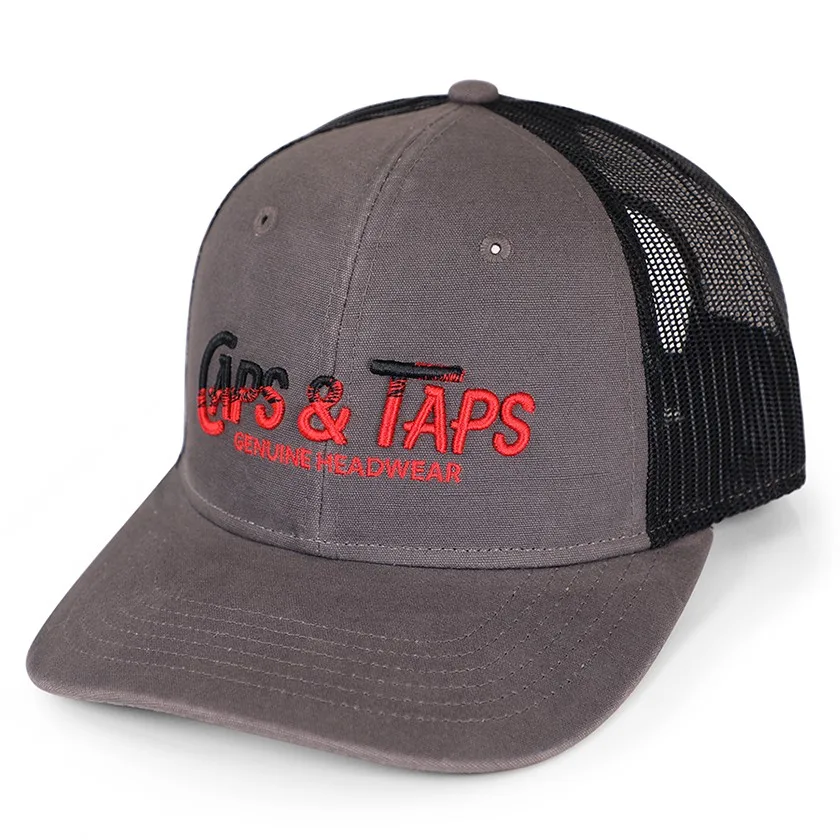 Brushed Canvas Low-Profile Mesh Back Cap