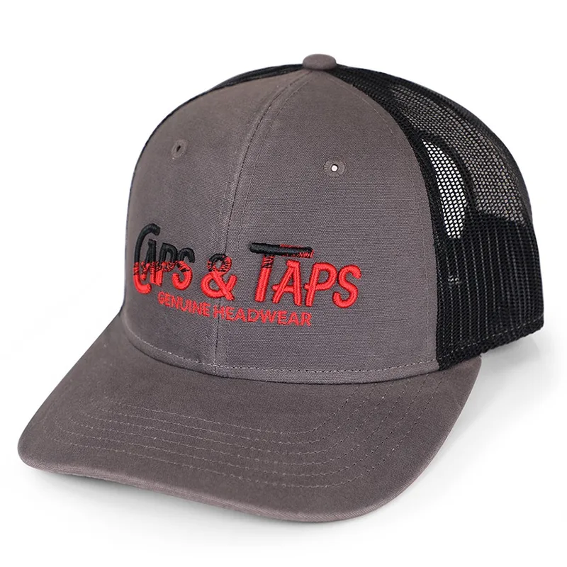 Brushed Canvas Low-Profile Mesh Back Cap