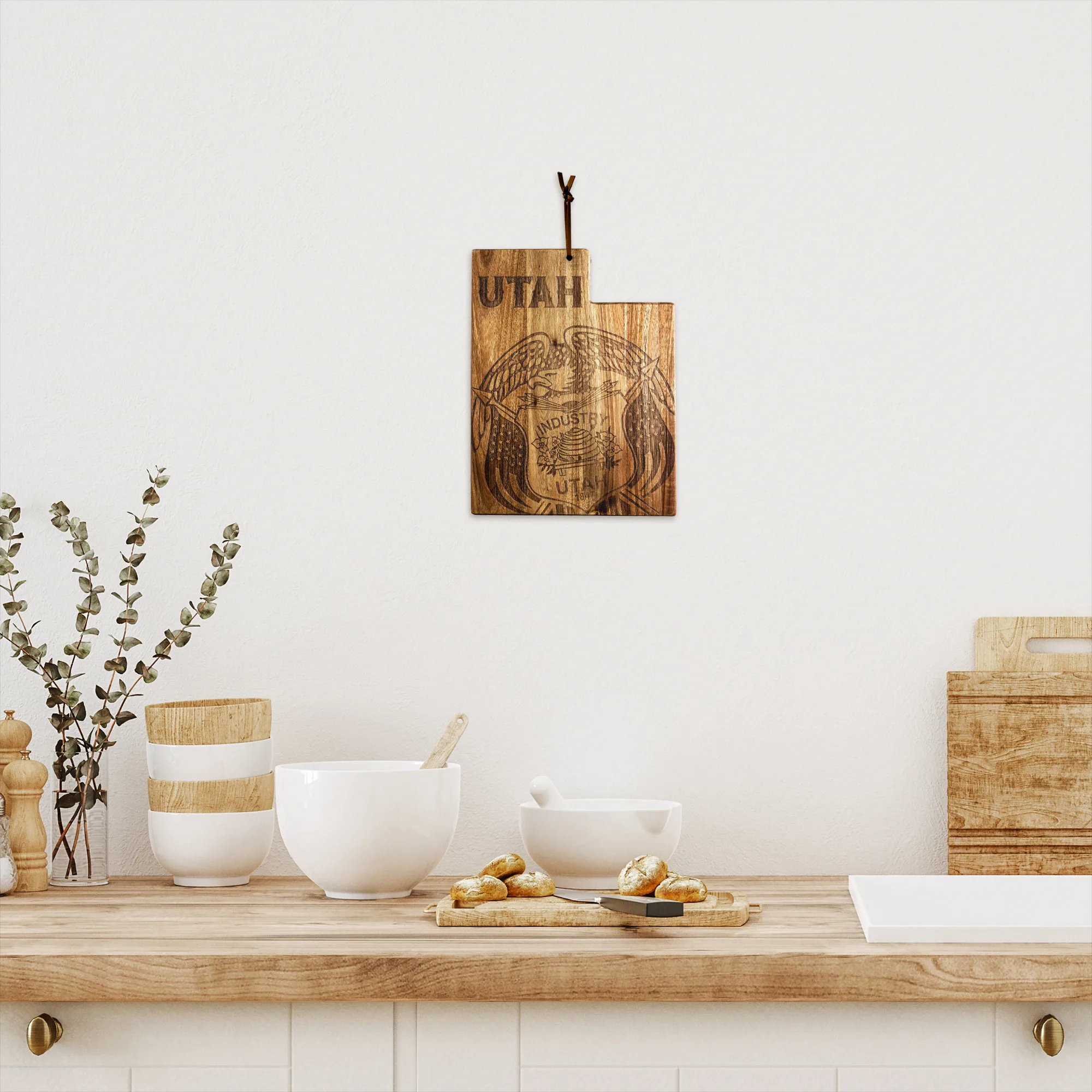 Rock & Branch® Origins Series Utah State Shaped Cutting & Serving Board view 4