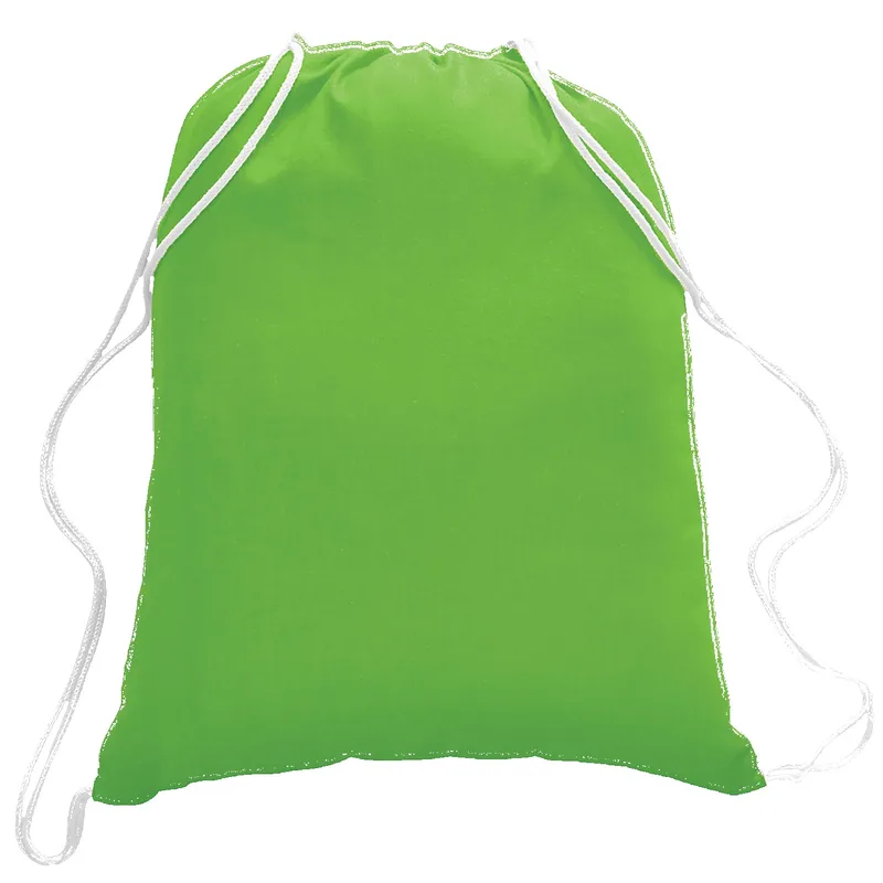 5.5 oz. Cotton Canvas Drawstring Backpack view 7