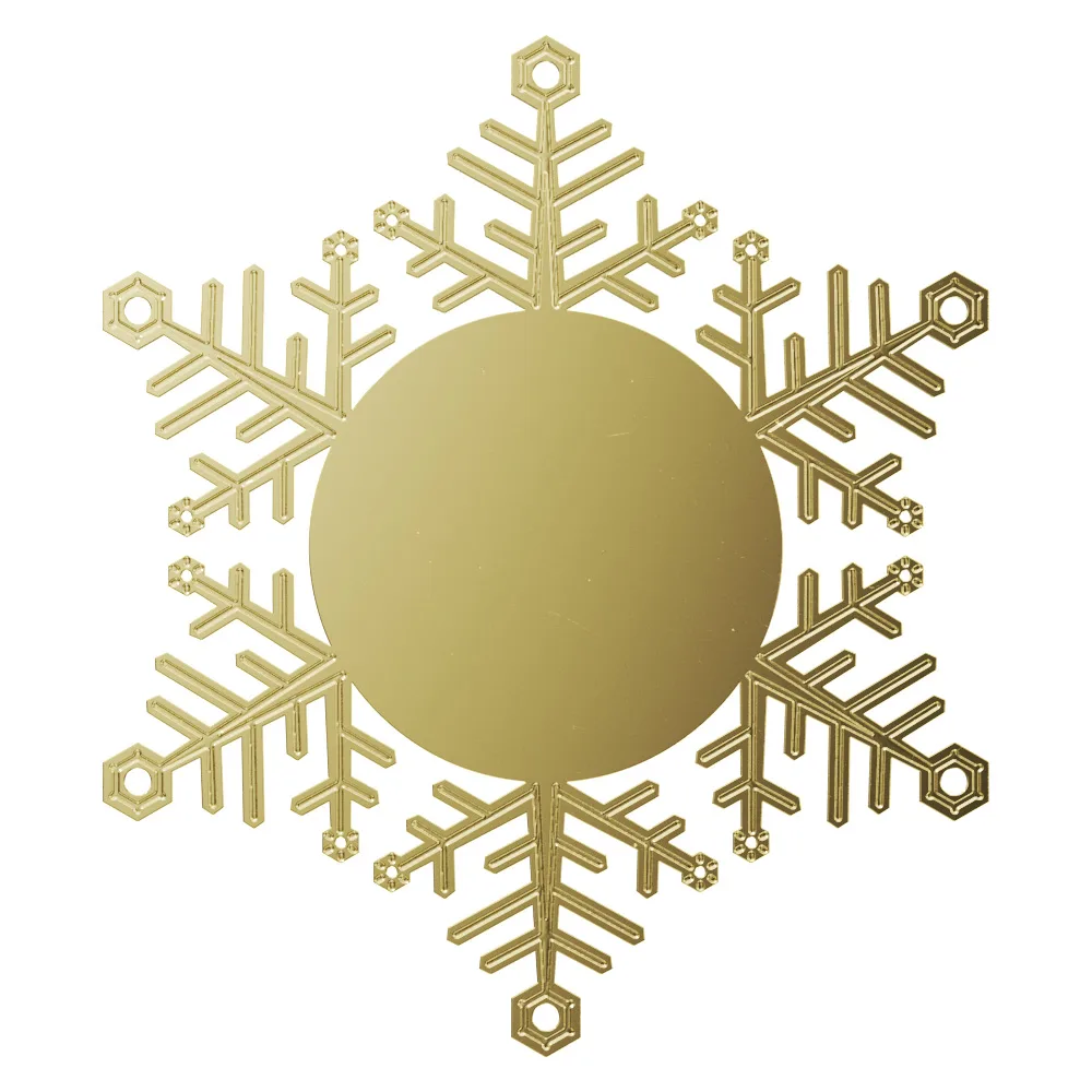 Vibraprint® Snowflake Holiday Ornament (3") view 2