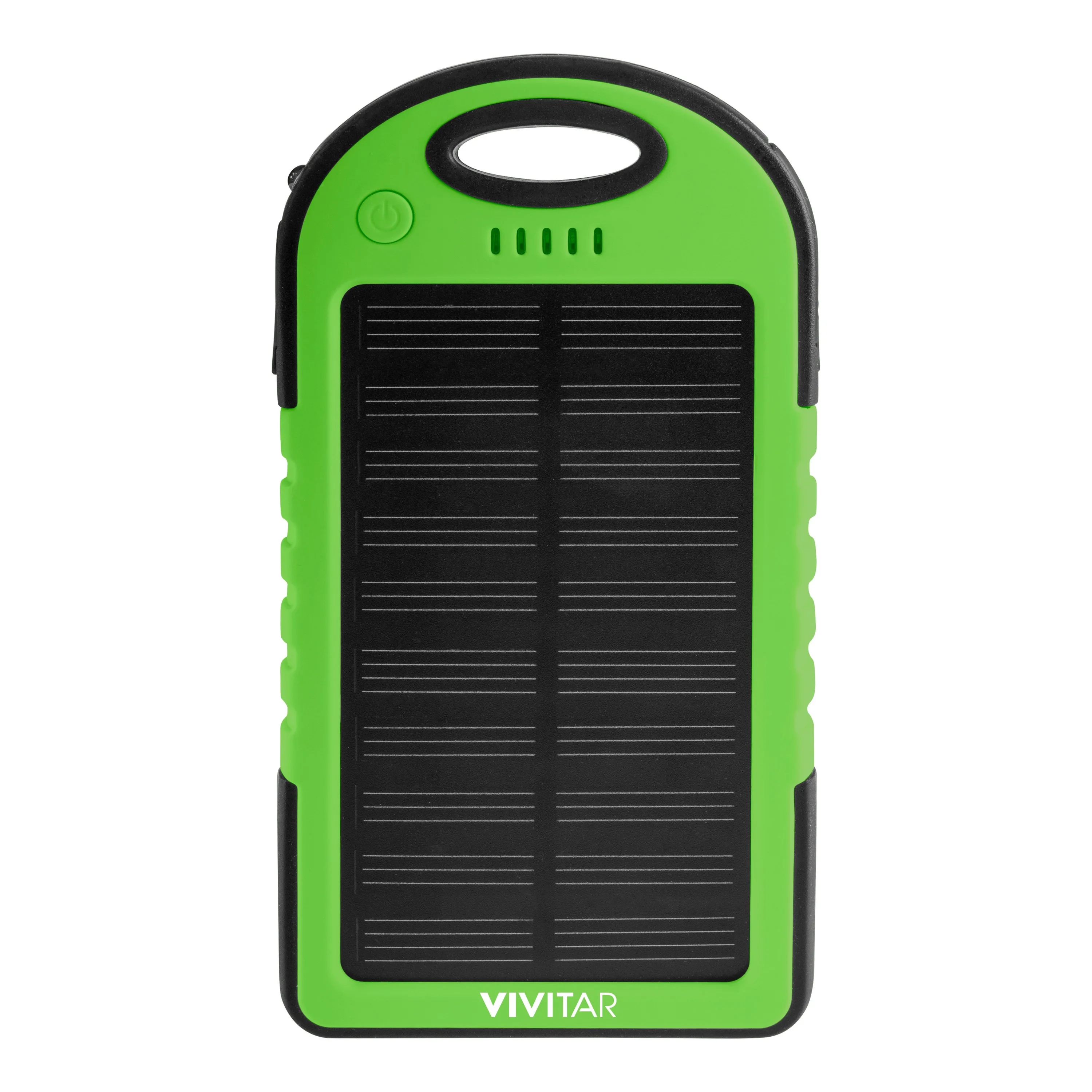 Vivitar® Green 4000mAh Solar & Waterproof Rechargeable Powerbank