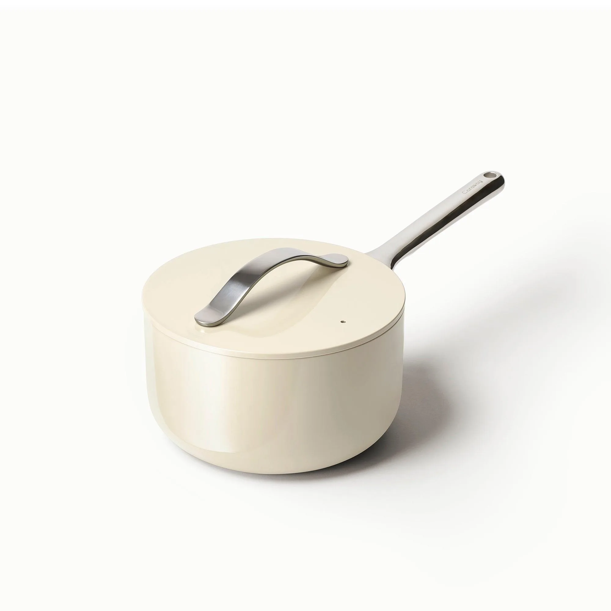 Caraway 1.75Qt Nonstick Ceramic Saucepan Cream
