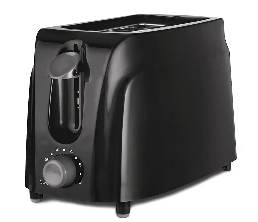 Black 2 Slice Cool Touch Toaster