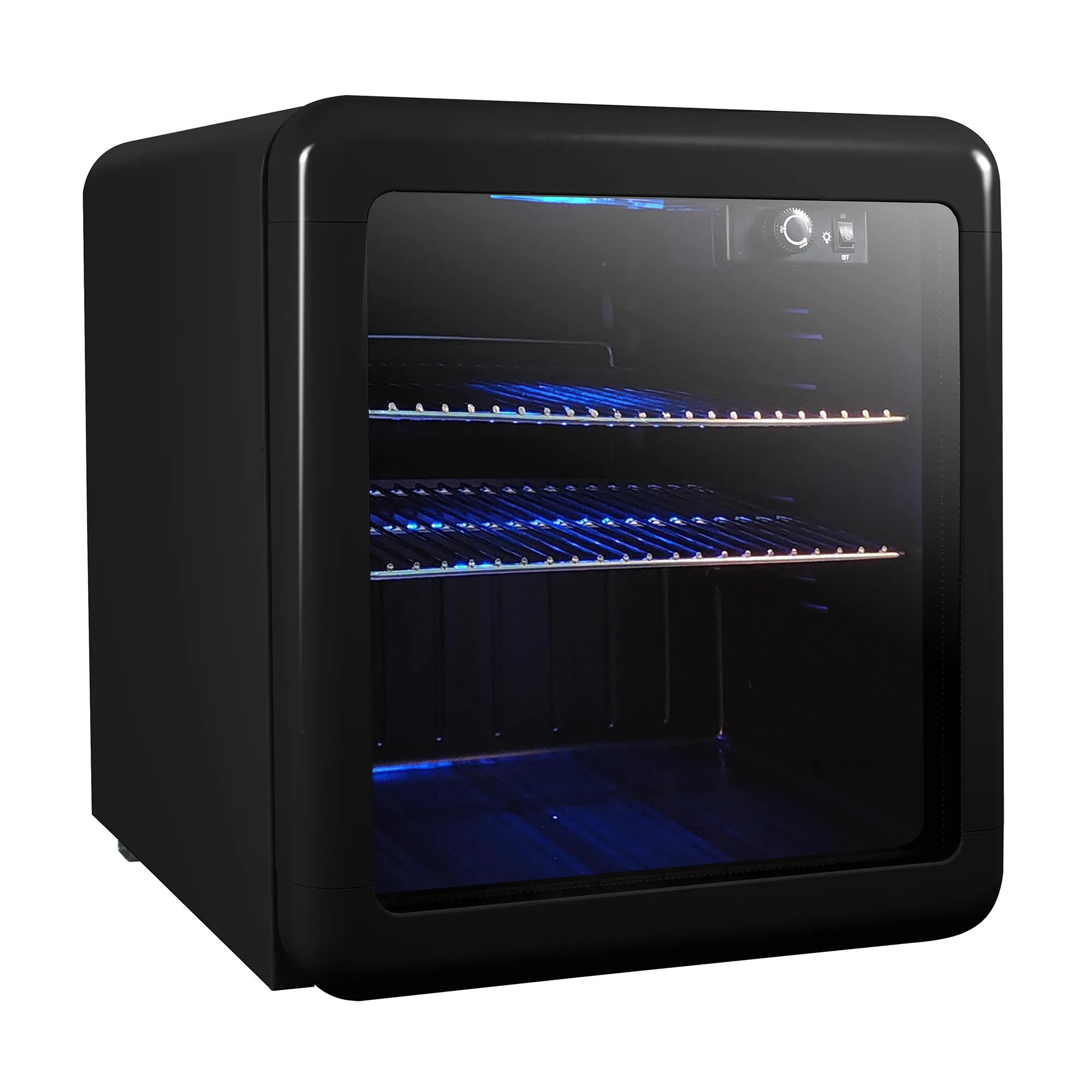 Magic Chef 1.7 Cu. Ft. Beverage Cooler, Retro Black