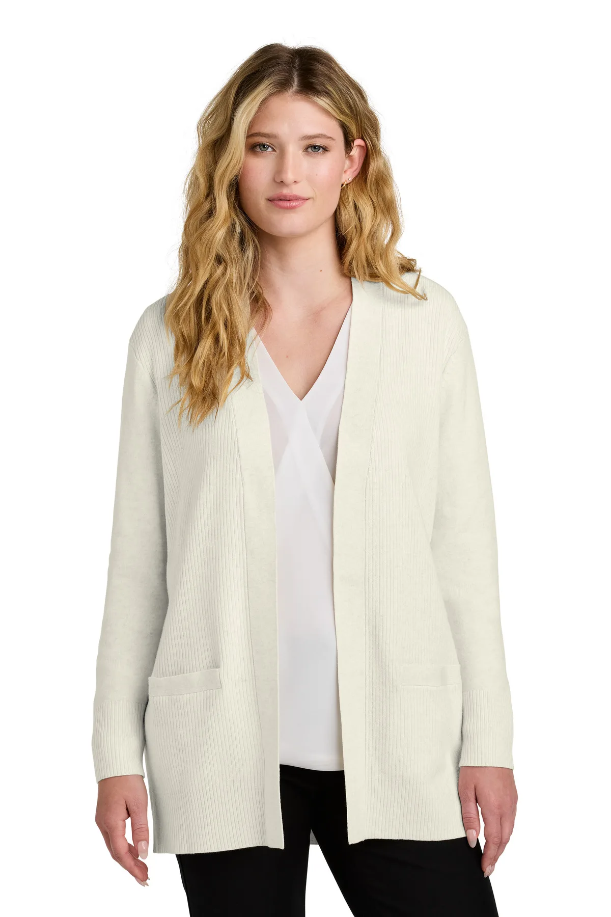 Port Authority® Women's Easy Care Open-Front Cardigan Sweater view 4