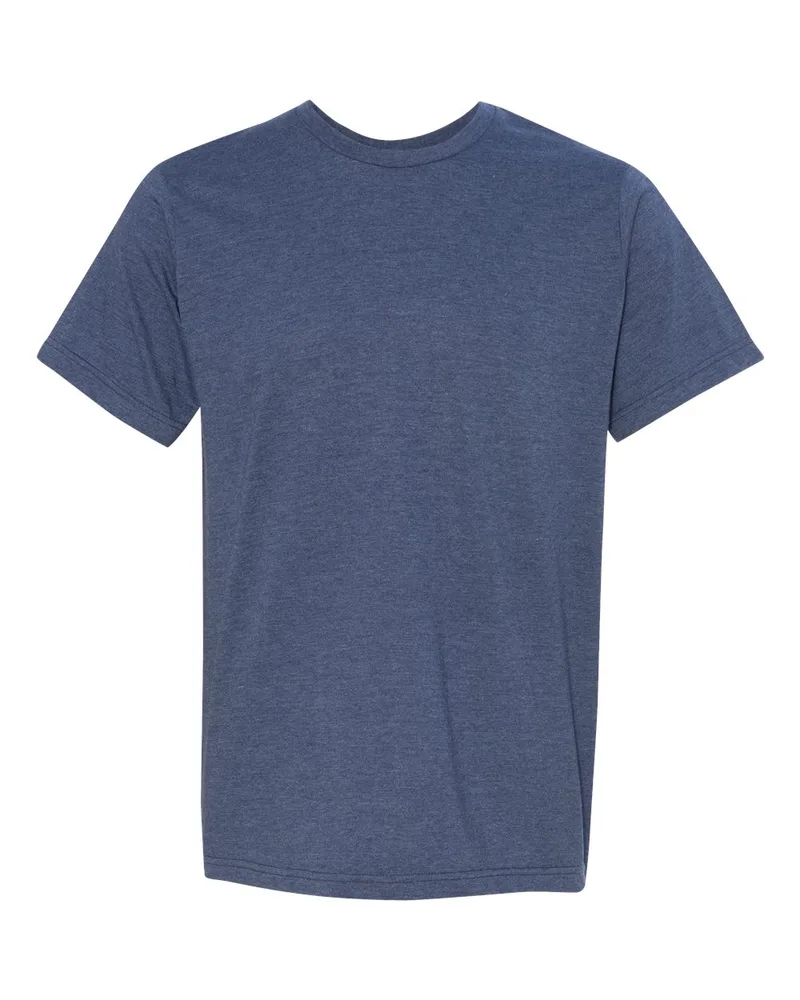 Bayside™ USA-Made Ringspun 50/50 Heather Unisex T-Shirt view 4
