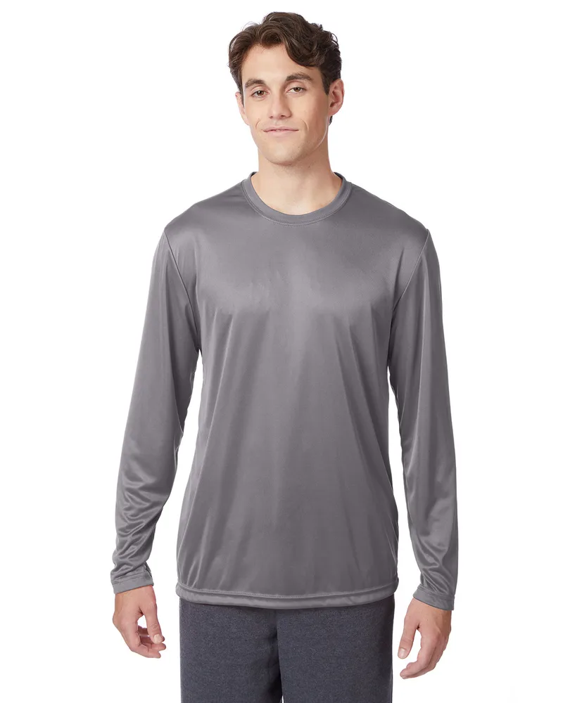 Hanes Printables Adult Cool DRI® with FreshIQ Long-Sleeve Performance T-Shirt view 4