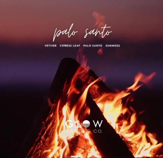Glow Candle Company 14Oz Palo Santo Soy Candle