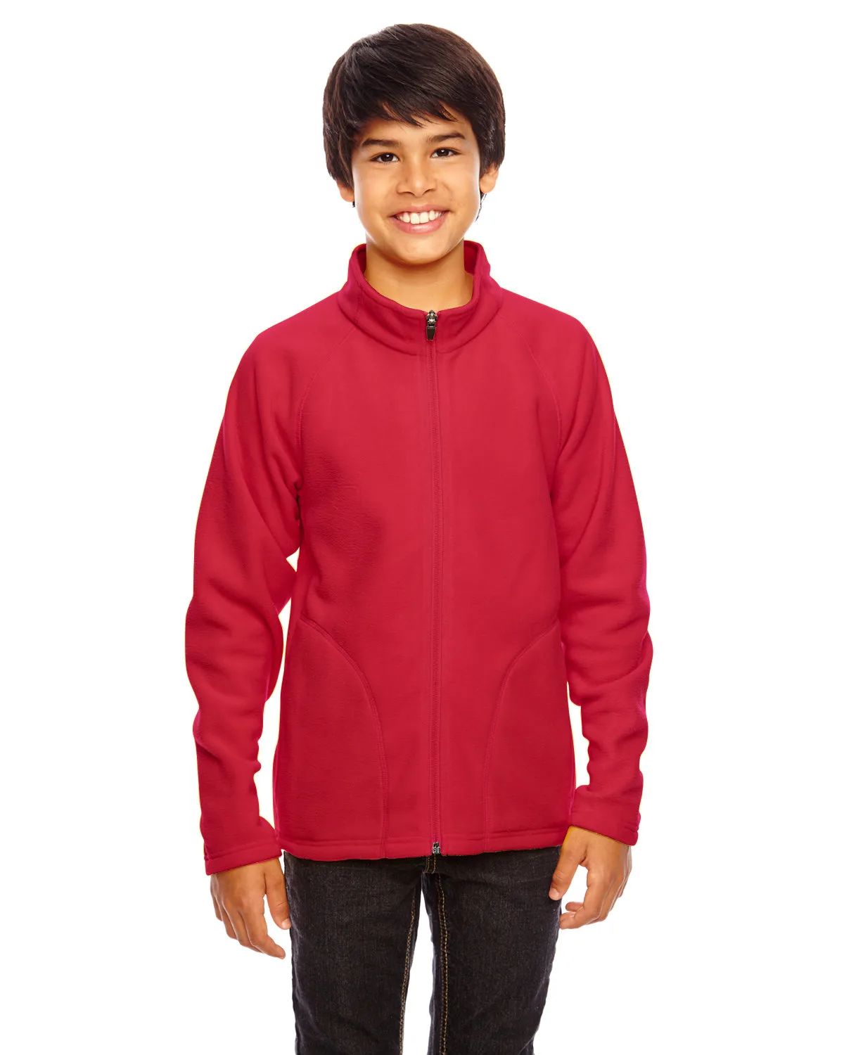 Team 365 Youth Campus Microfleece Jacket view 7