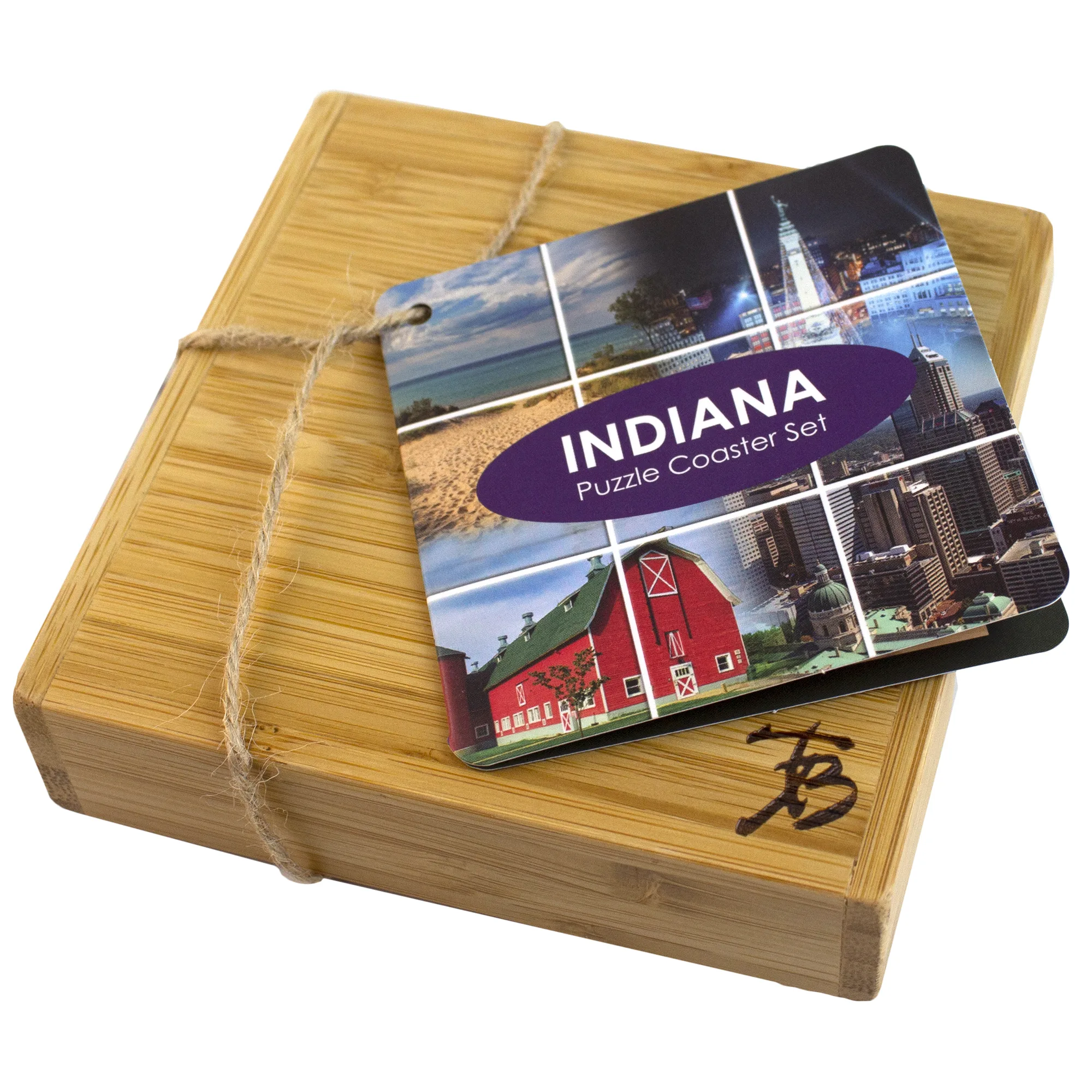 Indiana Puzzle Coaster Set view 4