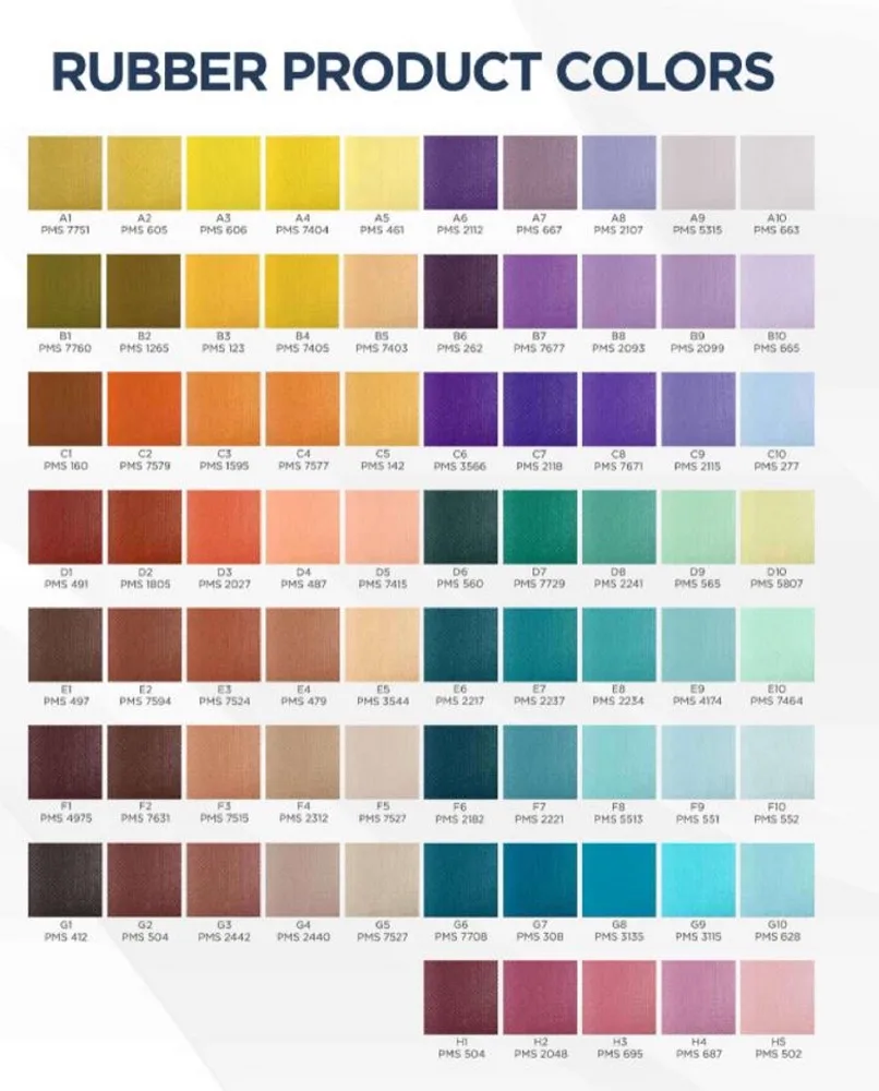 Rubber Color Options