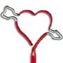 Heart With Arrow Multi-Color Inkbend Standard, Bent Pen