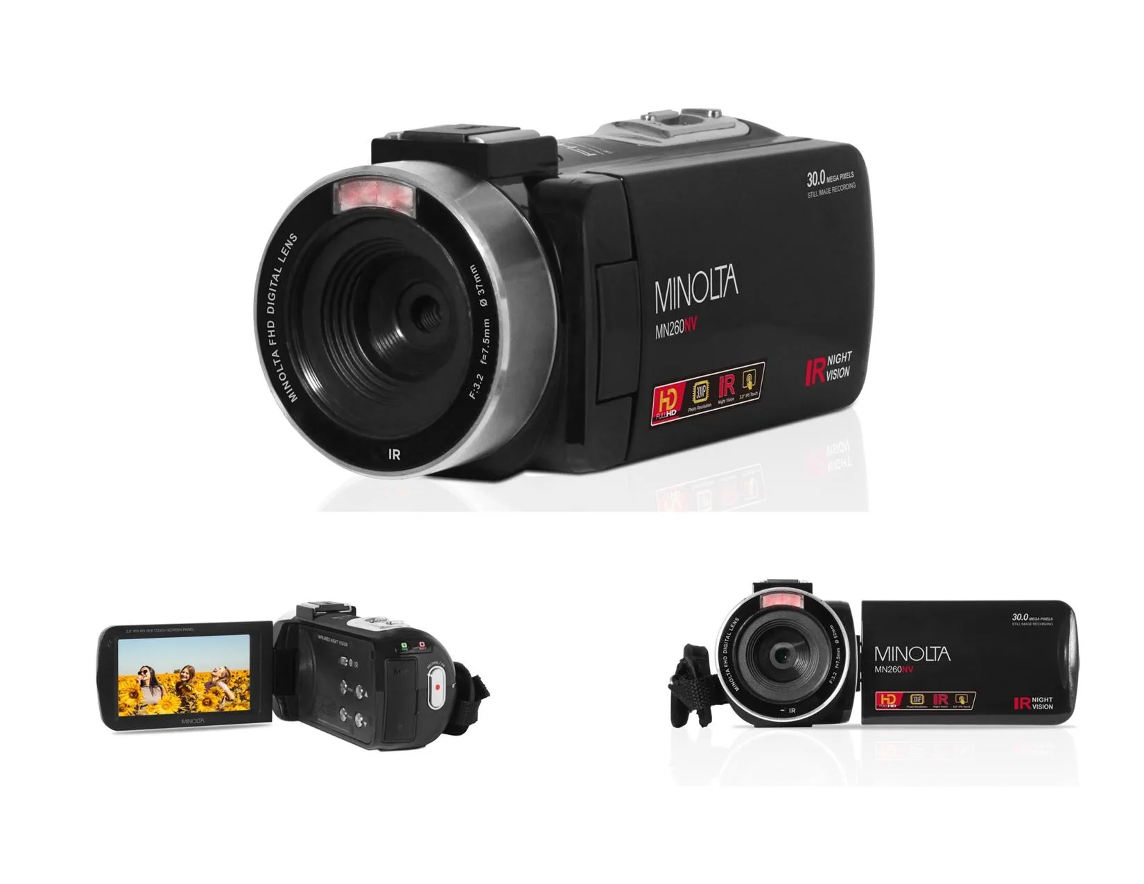 Minolta 1080P Full Hd Night Vision Camcorder