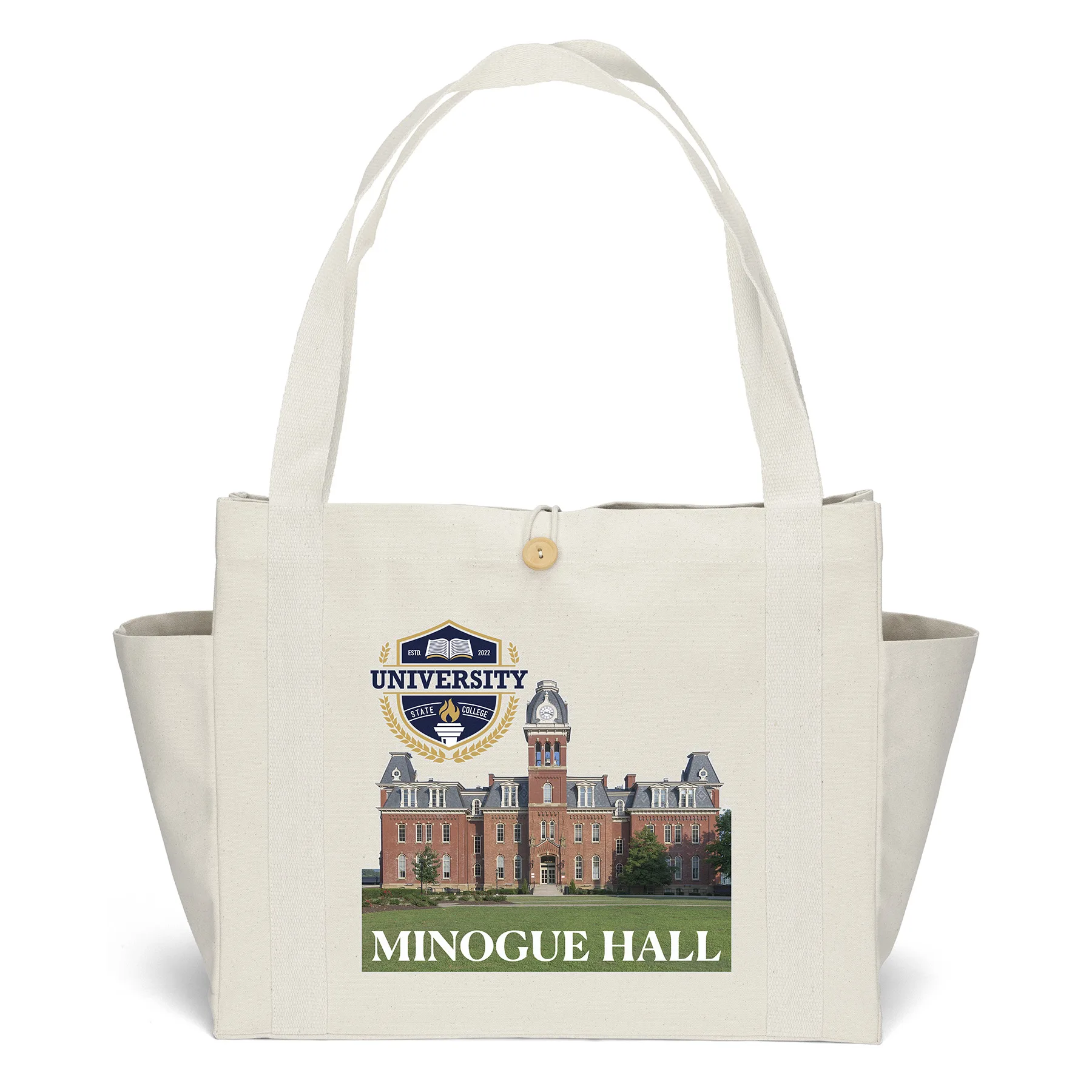 Sandford™ Deluxe Canvas Tote - ColorVista (18" x 8" x 15")