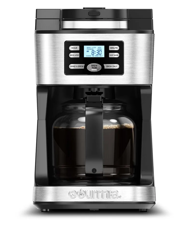 Gourmia Programmable 12-Cup Grind & Brew Coffee Maker