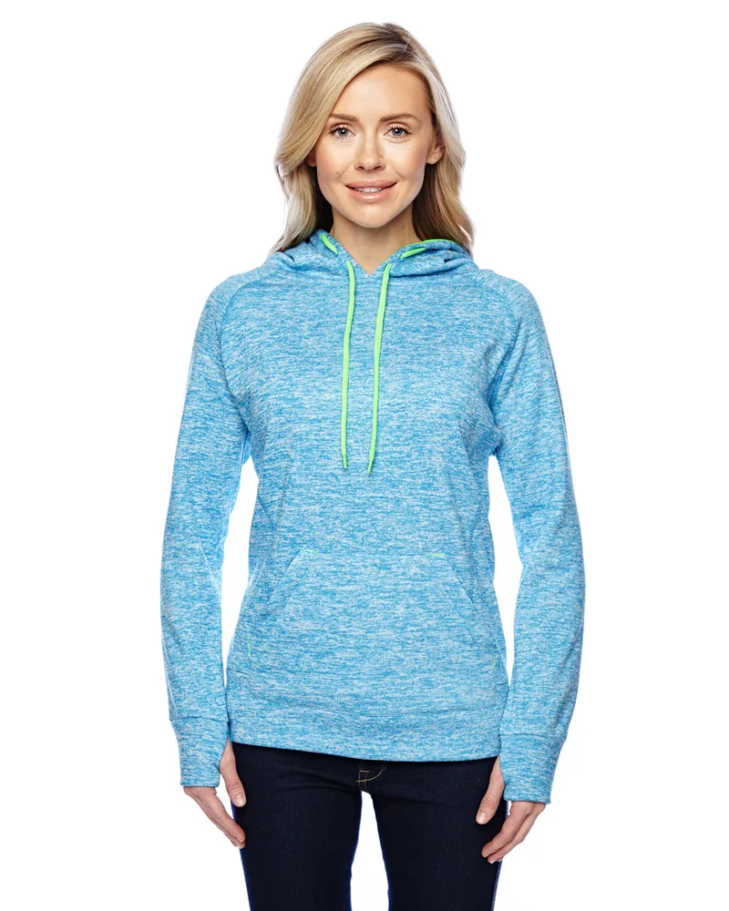 J AMERICA Ladies' Cosmic Contrast Fleece Hooded Sweatshirt