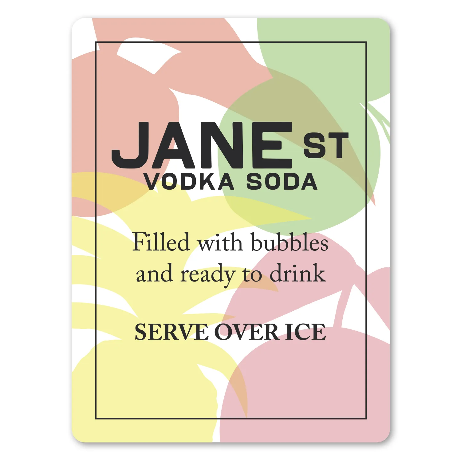 3 X 4" Rectangle Removable Label