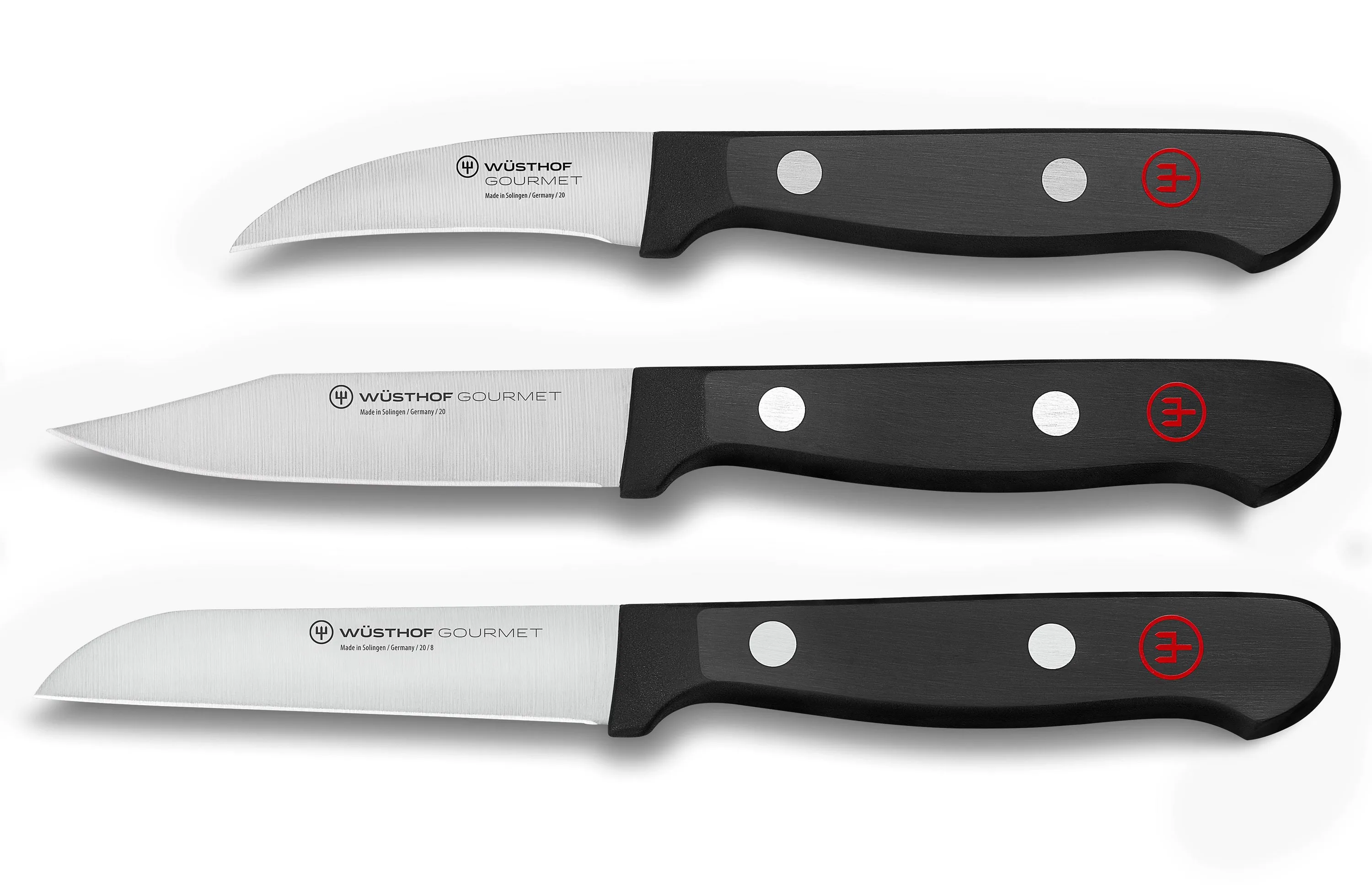 Wusthof 3Pc Gourmet Paring Knife Set