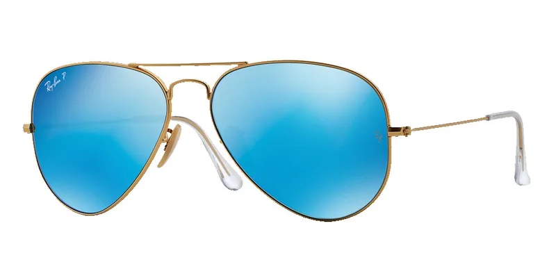 Ray-Ban Polarized Aviator Flash Lens Sunglasses