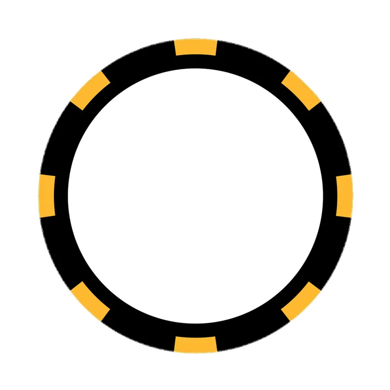 Poker Chip Universe Poker Chip Ball Marker - Black/Yellow