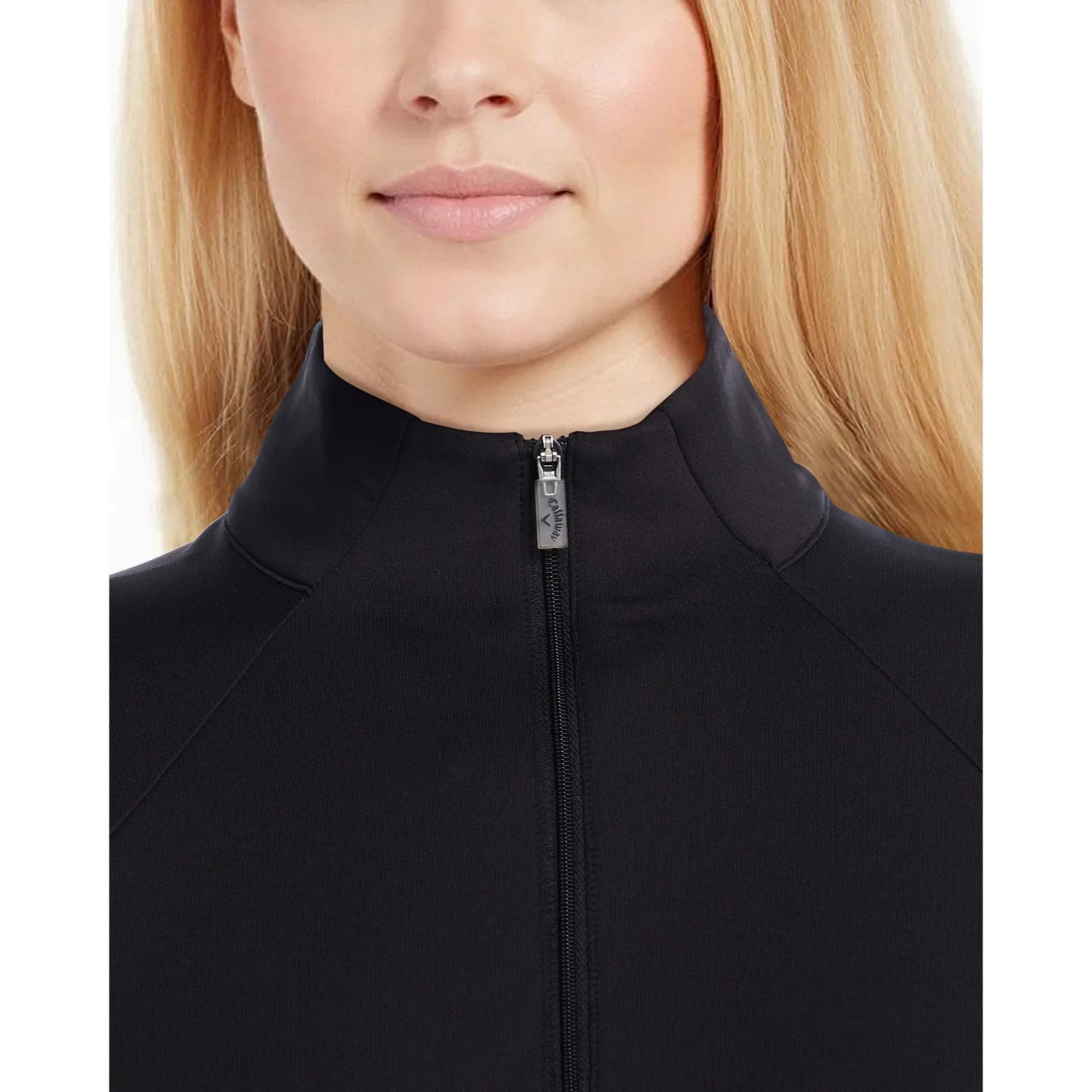 Callaway® UPF50 French Terry Women's Performance 1/4-Zip with Custom Logo view 2