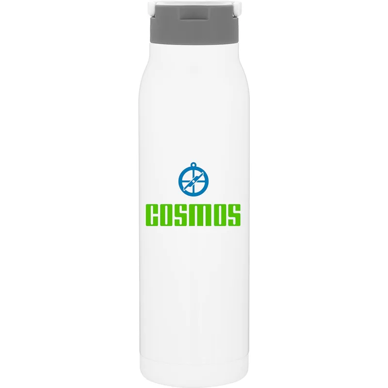 32 oz h2go Flex Water Bottle (White)