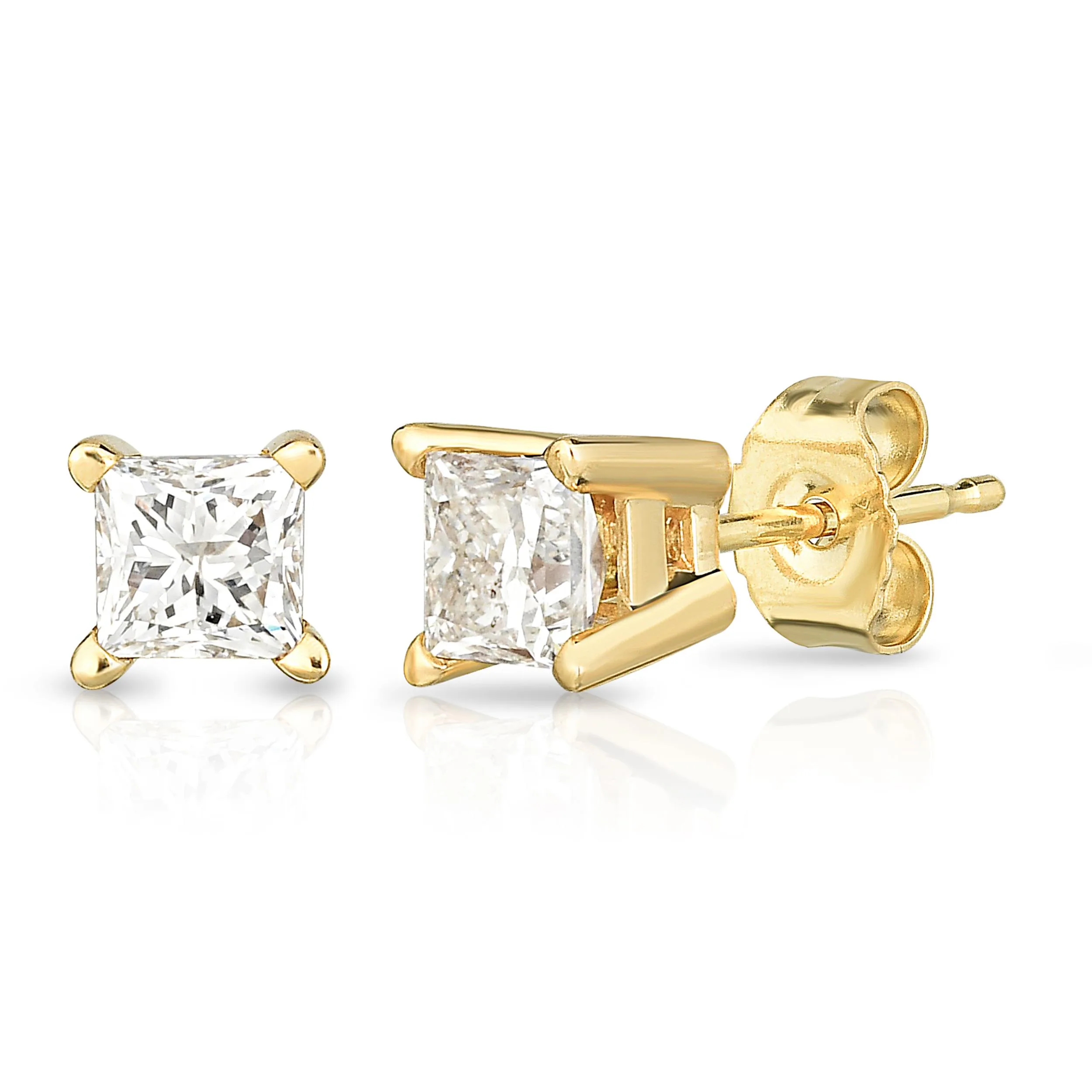 Jilco Inc Diamond Earrings - Yellow Gold 1.00twt