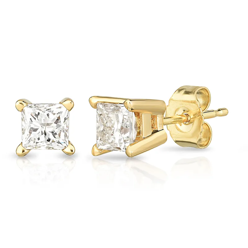 Jilco Inc Diamond Earrings - Yellow Gold 1.00twt