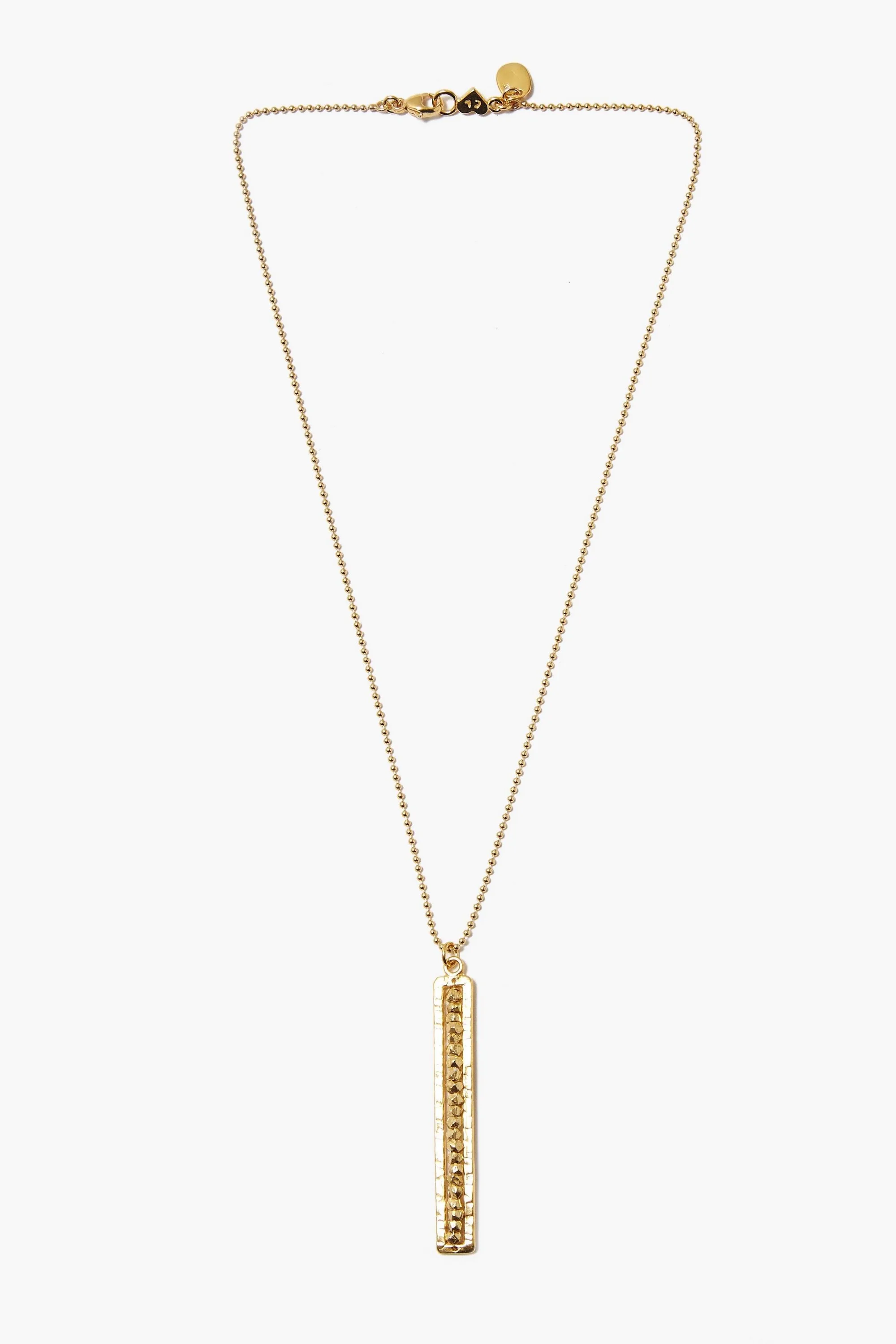 Chan Luu Gold Nugget Framed Necklace