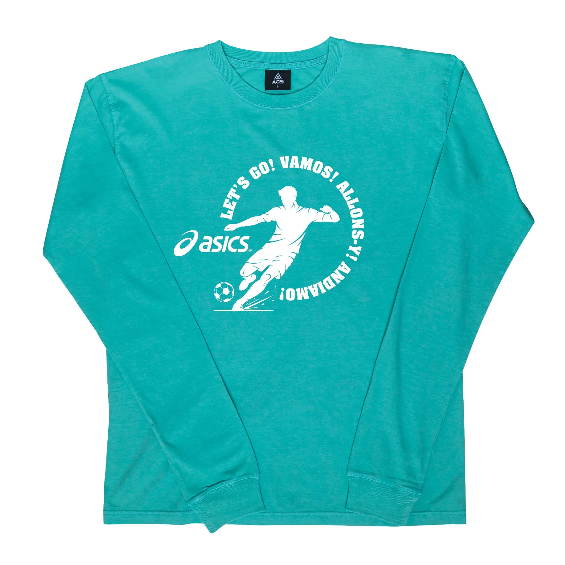 Soccer ACE Vintage Wash Long Sleeve tee view 3