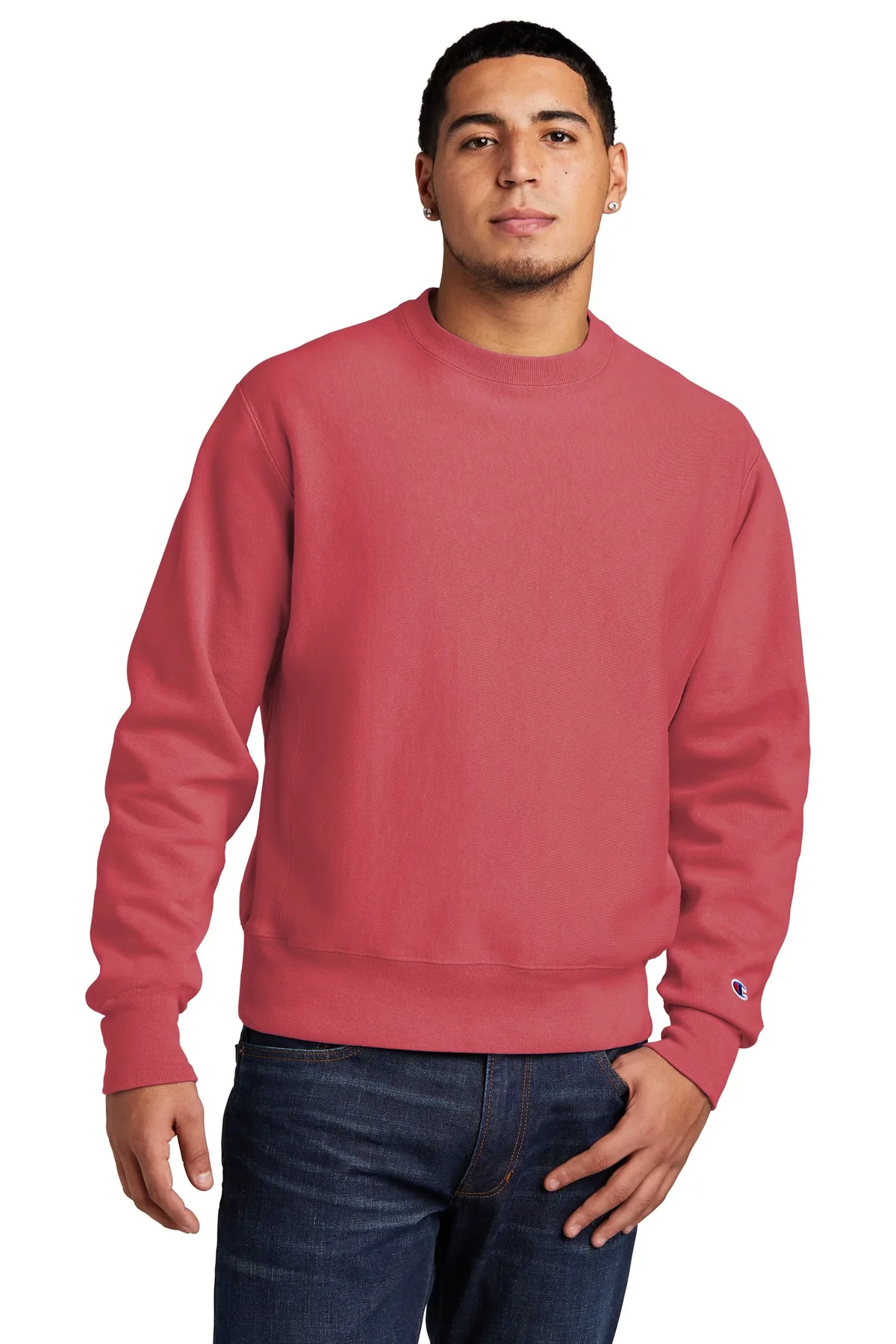 Champion ® Reverse Weave ® Garment-Dyed Crewneck Sweatshirt.