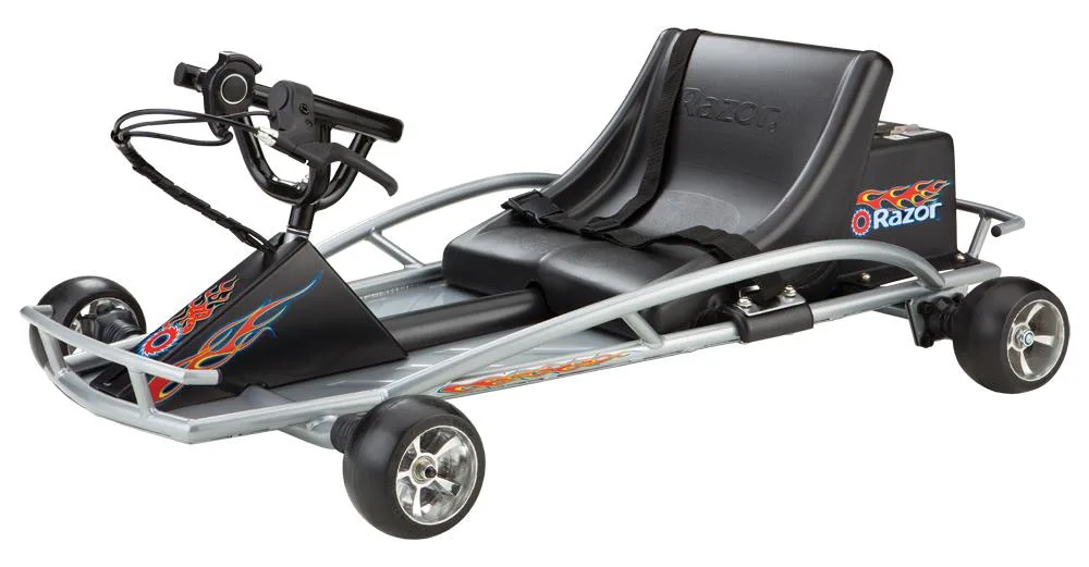 Razor USA Ground Force Electric Gokart - Silver (Bb)