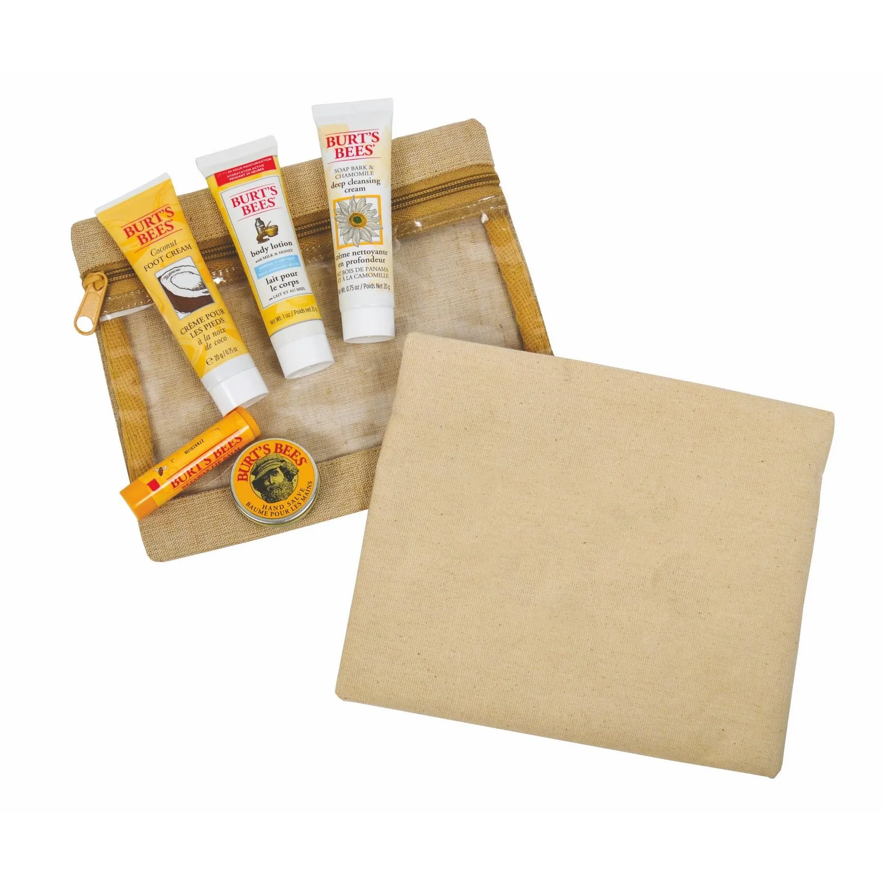 Aloe Up Burt's Bees Jute Cotton Envelope Essential Kit