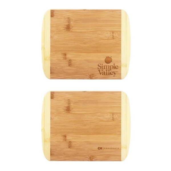 Two-Tone Bamboo Cutting Board 11" x 8-3/4" view 2