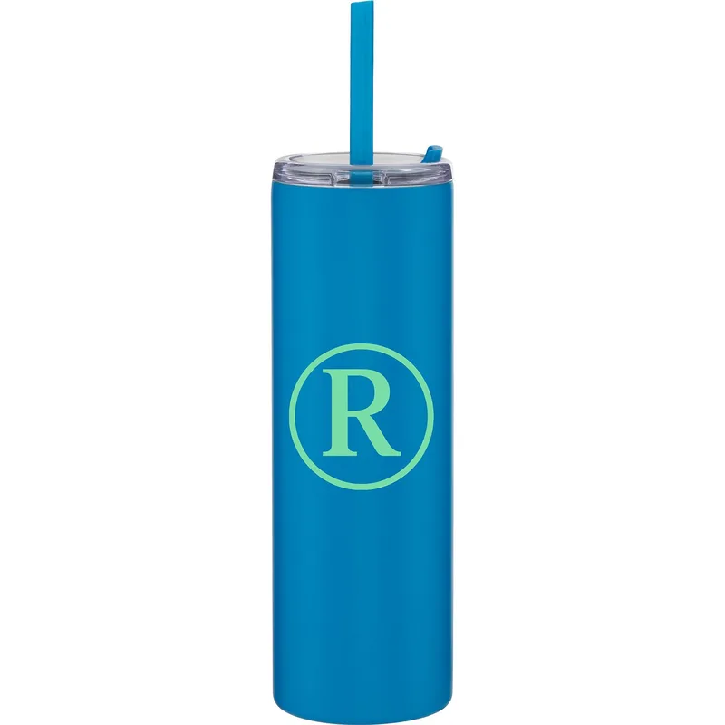 16 oz Lane Travel Tumbler (Matte Cerulean)