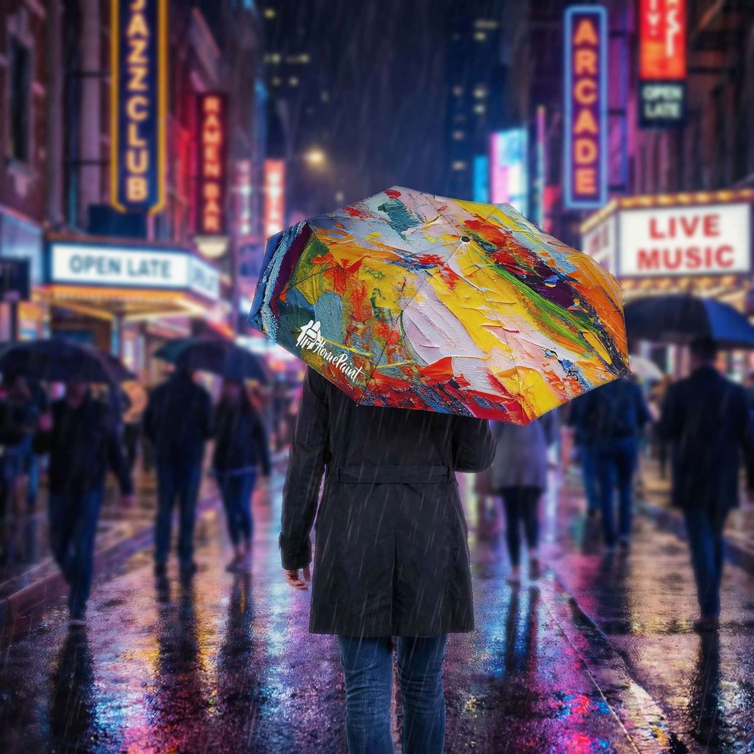 Steal Umbrella Dye Sublimation Double Sided view 6